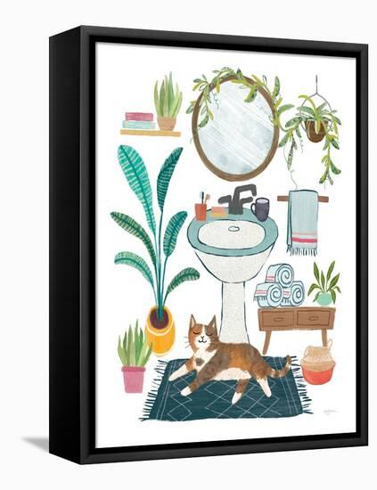 Urban Jungle Bath II-Mary Urban-Framed Stretched Canvas