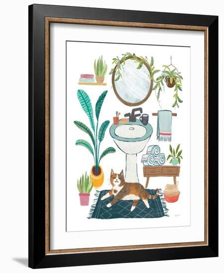 Urban Jungle Bath II-Mary Urban-Framed Art Print