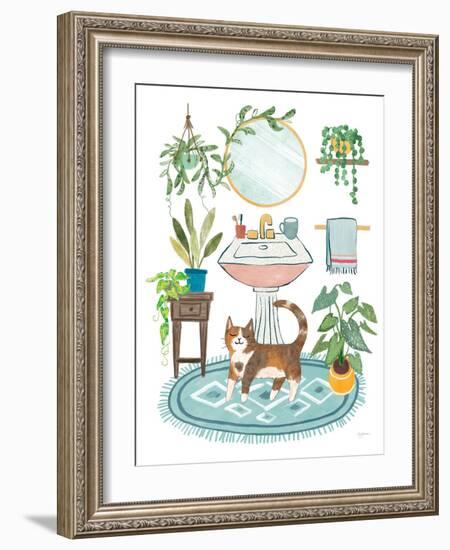 Urban Jungle Bath III-Mary Urban-Framed Art Print