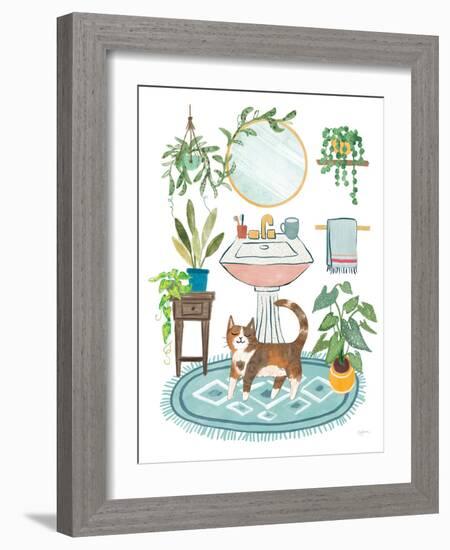 Urban Jungle Bath III-Mary Urban-Framed Art Print