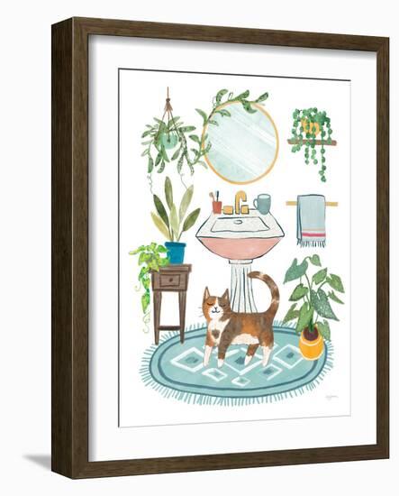 Urban Jungle Bath III-Mary Urban-Framed Art Print