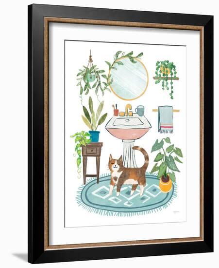 Urban Jungle Bath III-Mary Urban-Framed Art Print