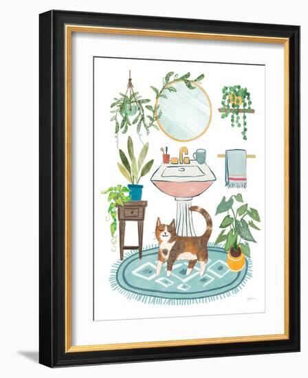 Urban Jungle Bath III-Mary Urban-Framed Art Print