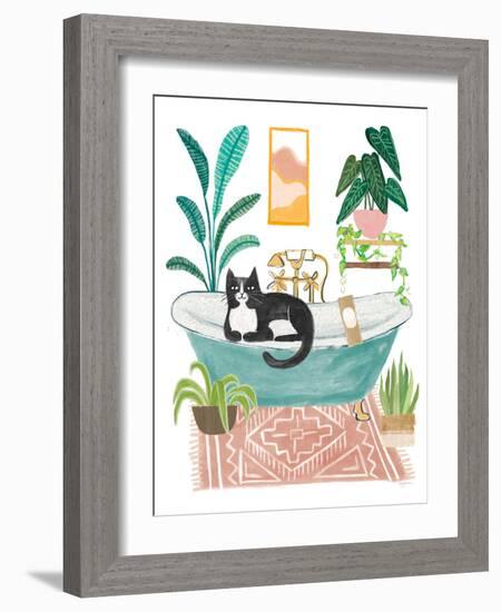 Urban Jungle Bath IV-Mary Urban-Framed Art Print