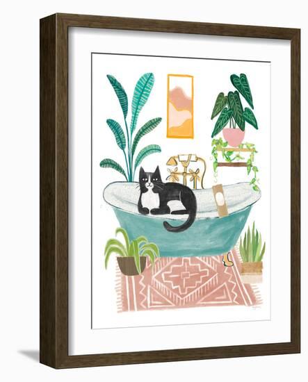 Urban Jungle Bath IV-Mary Urban-Framed Art Print