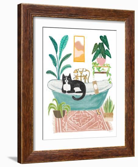 Urban Jungle Bath IV-Mary Urban-Framed Art Print