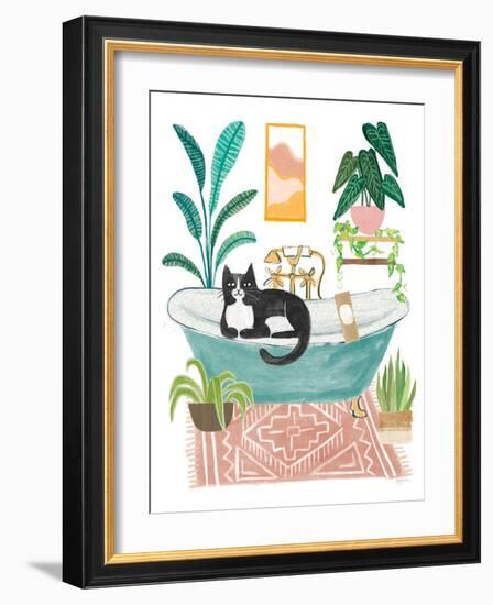 Urban Jungle Bath IV-Mary Urban-Framed Art Print