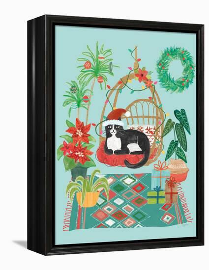 Urban Jungle Christmas I-Mary Urban-Framed Stretched Canvas