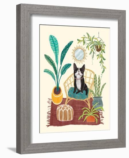 Urban Jungle Dogs II-Mary Urban-Framed Art Print