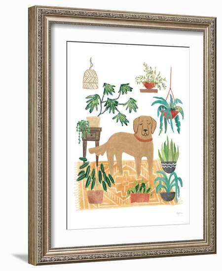 Urban Jungle Dogs III White SP-Mary Urban-Framed Art Print