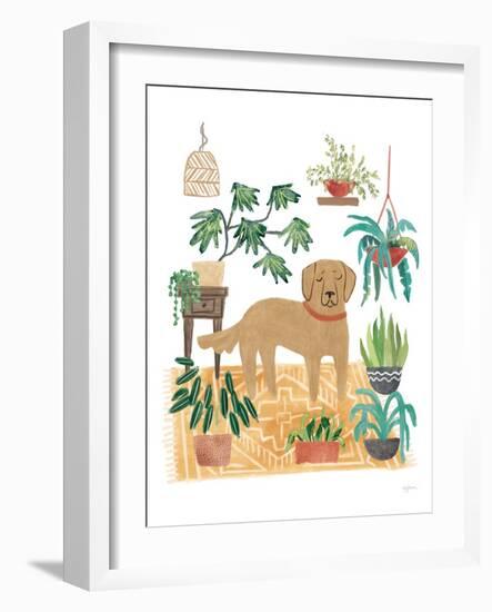 Urban Jungle Dogs III White SP-Mary Urban-Framed Art Print