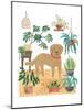 Urban Jungle Dogs III White SP-Mary Urban-Mounted Art Print