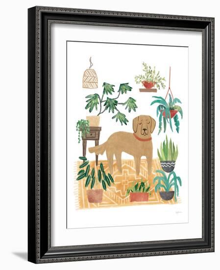 Urban Jungle Dogs III White SP-Mary Urban-Framed Art Print