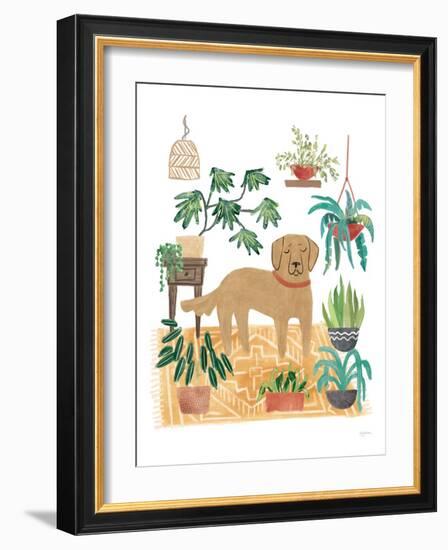 Urban Jungle Dogs III White SP-Mary Urban-Framed Art Print