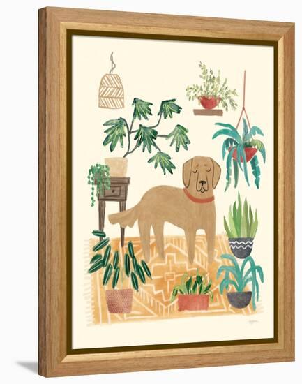 Urban Jungle Dogs III-Mary Urban-Framed Stretched Canvas