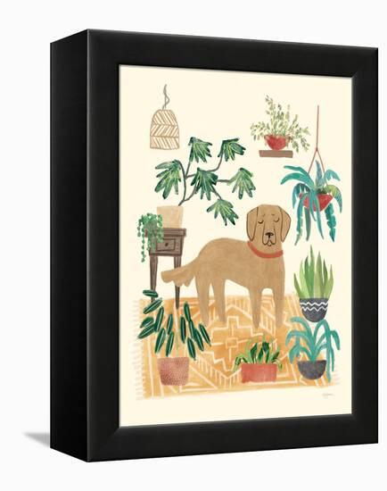 Urban Jungle Dogs III-Mary Urban-Framed Stretched Canvas