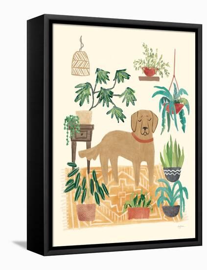 Urban Jungle Dogs III-Mary Urban-Framed Stretched Canvas