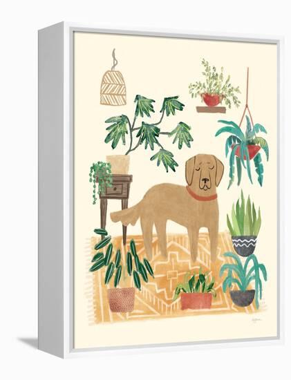 Urban Jungle Dogs III-Mary Urban-Framed Stretched Canvas