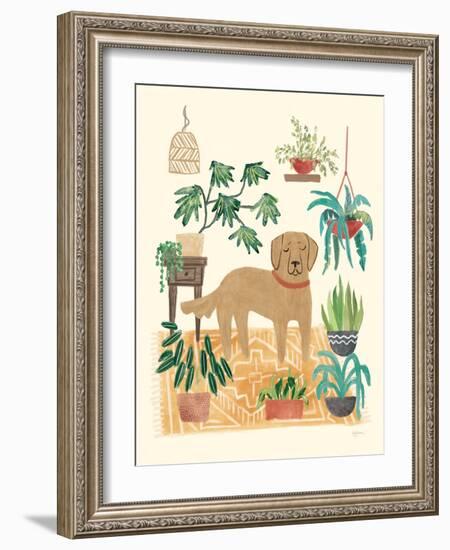 Urban Jungle Dogs III-Mary Urban-Framed Art Print