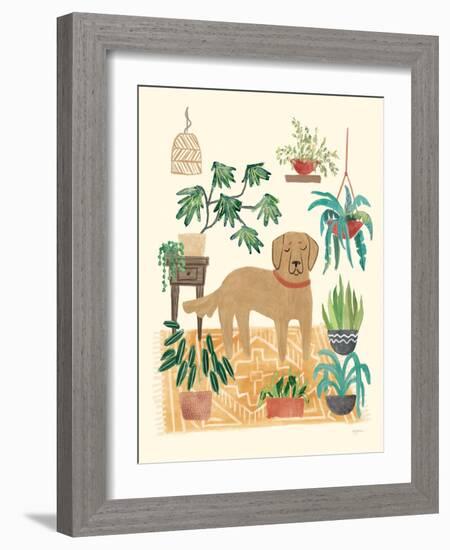 Urban Jungle Dogs III-Mary Urban-Framed Art Print