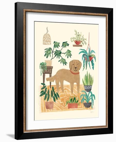 Urban Jungle Dogs III-Mary Urban-Framed Art Print