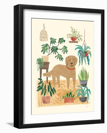 Urban Jungle Dogs III-Mary Urban-Framed Art Print
