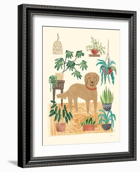 Urban Jungle Dogs III-Mary Urban-Framed Art Print