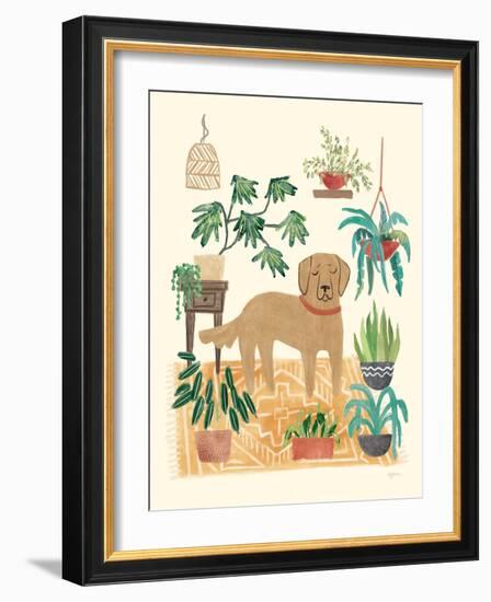 Urban Jungle Dogs III-Mary Urban-Framed Art Print