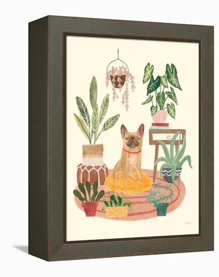 Urban Jungle Dogs IV SP-Mary Urban-Framed Stretched Canvas