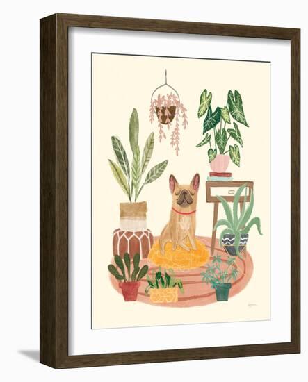 Urban Jungle Dogs IV-Mary Urban-Framed Art Print