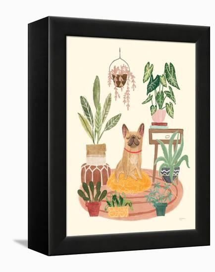 Urban Jungle Dogs IV-Mary Urban-Framed Stretched Canvas