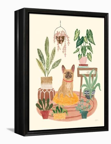 Urban Jungle Dogs IV-Mary Urban-Framed Stretched Canvas