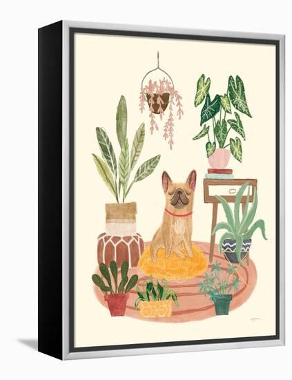 Urban Jungle Dogs IV-Mary Urban-Framed Stretched Canvas