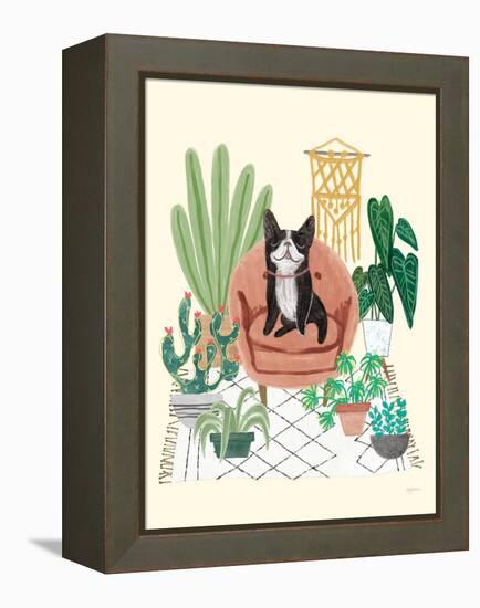 Urban Jungle Dogs V SP-Mary Urban-Framed Stretched Canvas