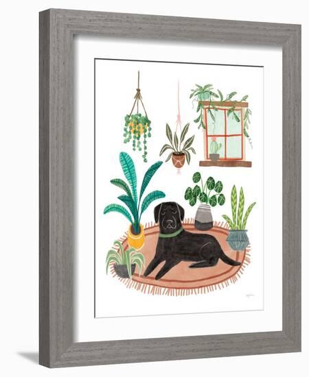 Urban Jungle Dogs VI White SP-Mary Urban-Framed Art Print