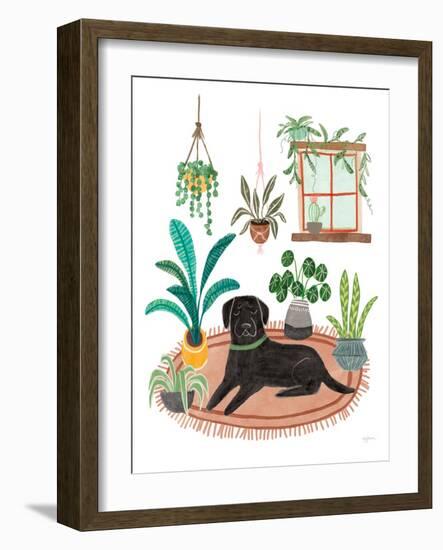 Urban Jungle Dogs VI White SP-Mary Urban-Framed Art Print