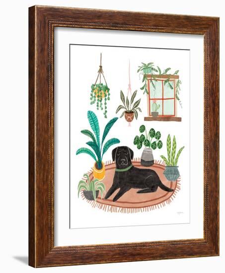 Urban Jungle Dogs VI White SP-Mary Urban-Framed Art Print