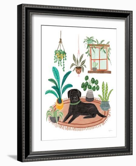 Urban Jungle Dogs VI White SP-Mary Urban-Framed Art Print