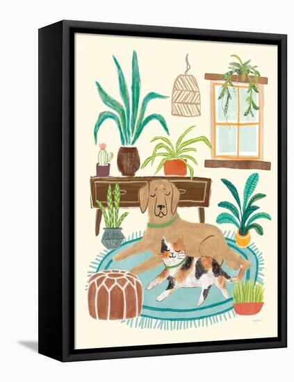 Urban Jungle Pals I-Mary Urban-Framed Stretched Canvas