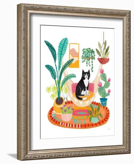 Urban Jungle Spring VII Spring White SP-Mary Urban-Framed Art Print