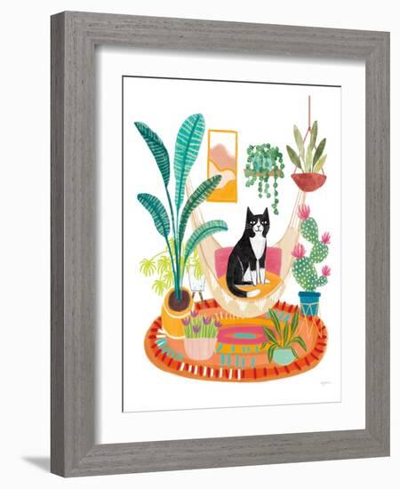 Urban Jungle Spring VII Spring White SP-Mary Urban-Framed Art Print