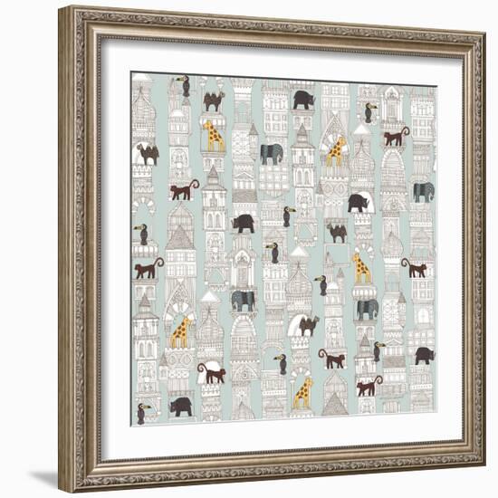 Urban Jungle-Sharon Turner-Framed Premium Giclee Print