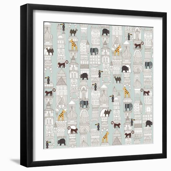 Urban Jungle-Sharon Turner-Framed Premium Giclee Print