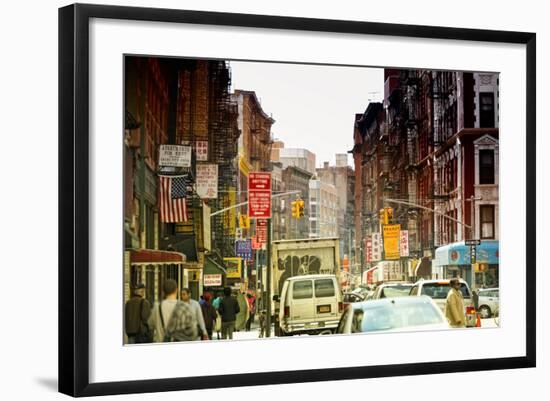 Urban Landscape - Chinatown - Manhattan - New York City - United States-Philippe Hugonnard-Framed Photographic Print