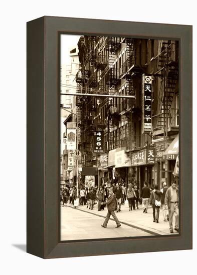 Urban Landscape - Chinatown - Manhattan - New York City - United States-Philippe Hugonnard-Framed Premier Image Canvas