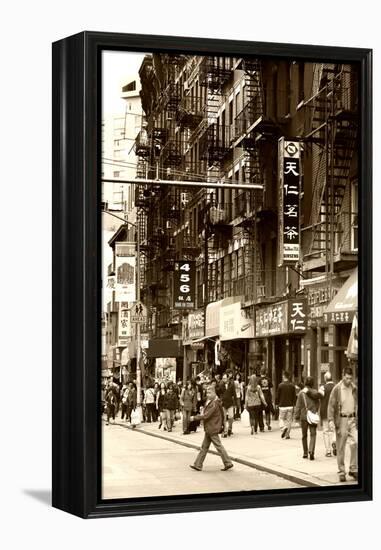 Urban Landscape - Chinatown - Manhattan - New York City - United States-Philippe Hugonnard-Framed Premier Image Canvas