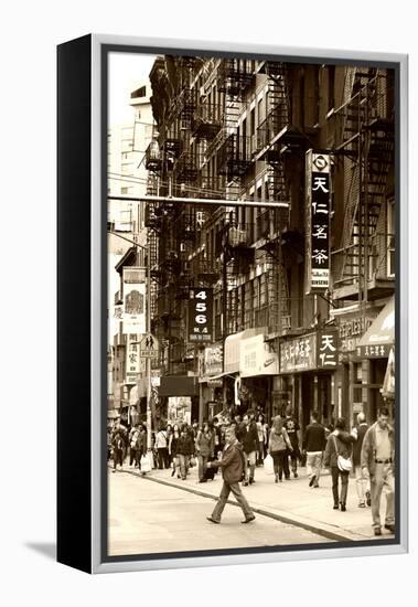 Urban Landscape - Chinatown - Manhattan - New York City - United States-Philippe Hugonnard-Framed Premier Image Canvas