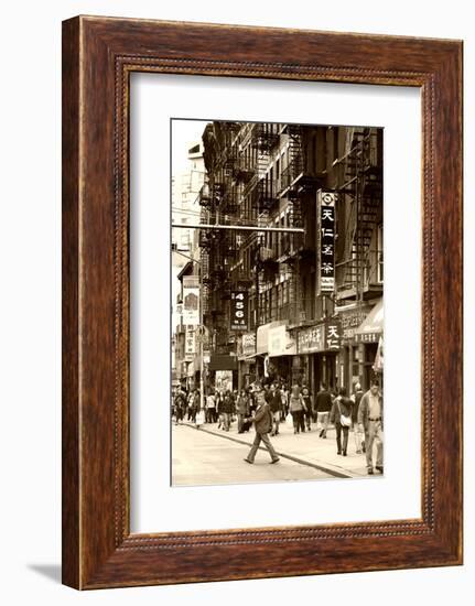 Urban Landscape - Chinatown - Manhattan - New York City - United States-Philippe Hugonnard-Framed Photographic Print