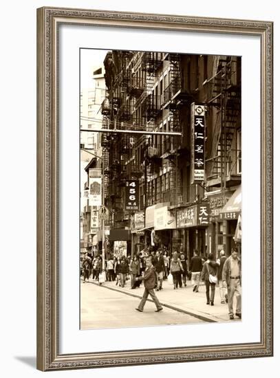 Urban Landscape - Chinatown - Manhattan - New York City - United States-Philippe Hugonnard-Framed Photographic Print