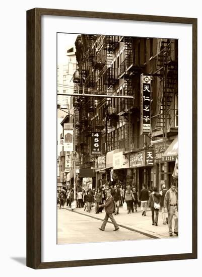 Urban Landscape - Chinatown - Manhattan - New York City - United States-Philippe Hugonnard-Framed Photographic Print